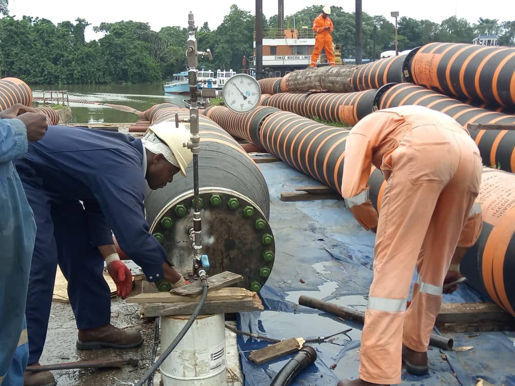 Pressure Testing & Coupling of Dredging Holes in Ogunu
