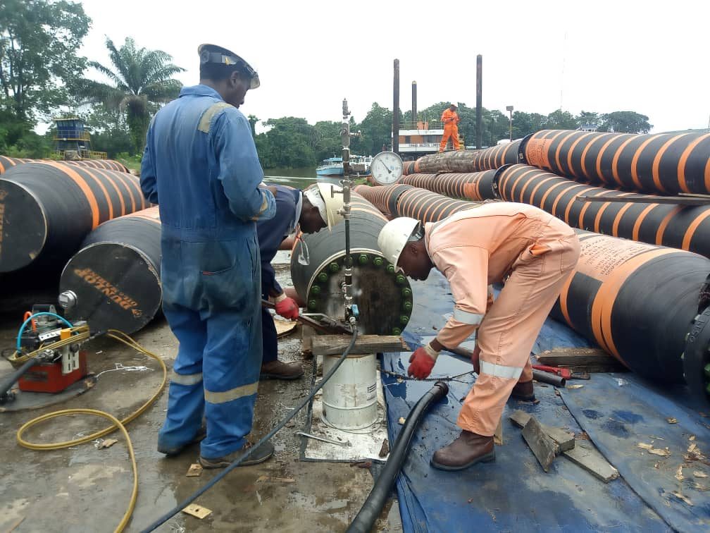 Pressure Testing & Coupling of Dredging Holes in Ogunu